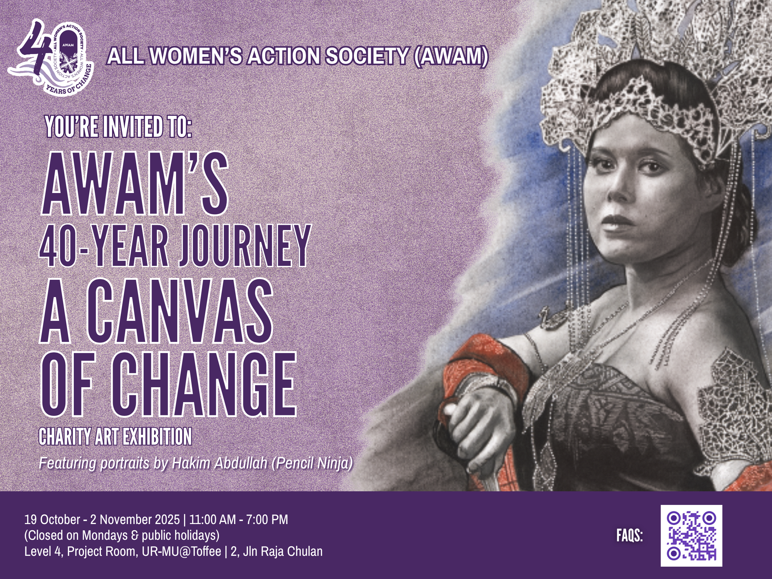 All Women's Action Society (AWAM)'s 40-Year Journey: A Canvas of Change Charity Art Exhibition
